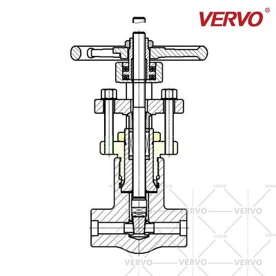 Pressure Seal Gate Valve High Pressurel Gate Valve Forged Steel A105N 3/4 Inch DN20 2500LB Socket Weld Gate Valve