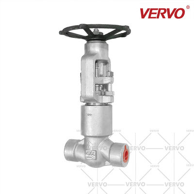 2500Lb Dn20 Industrial Globe Valve Sw Globe Valve Pressure Seal Bonnet